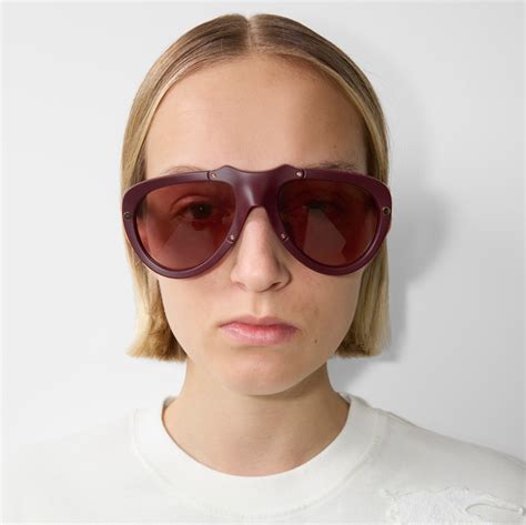 Shield Mask Sunglasses in Bordeaux 